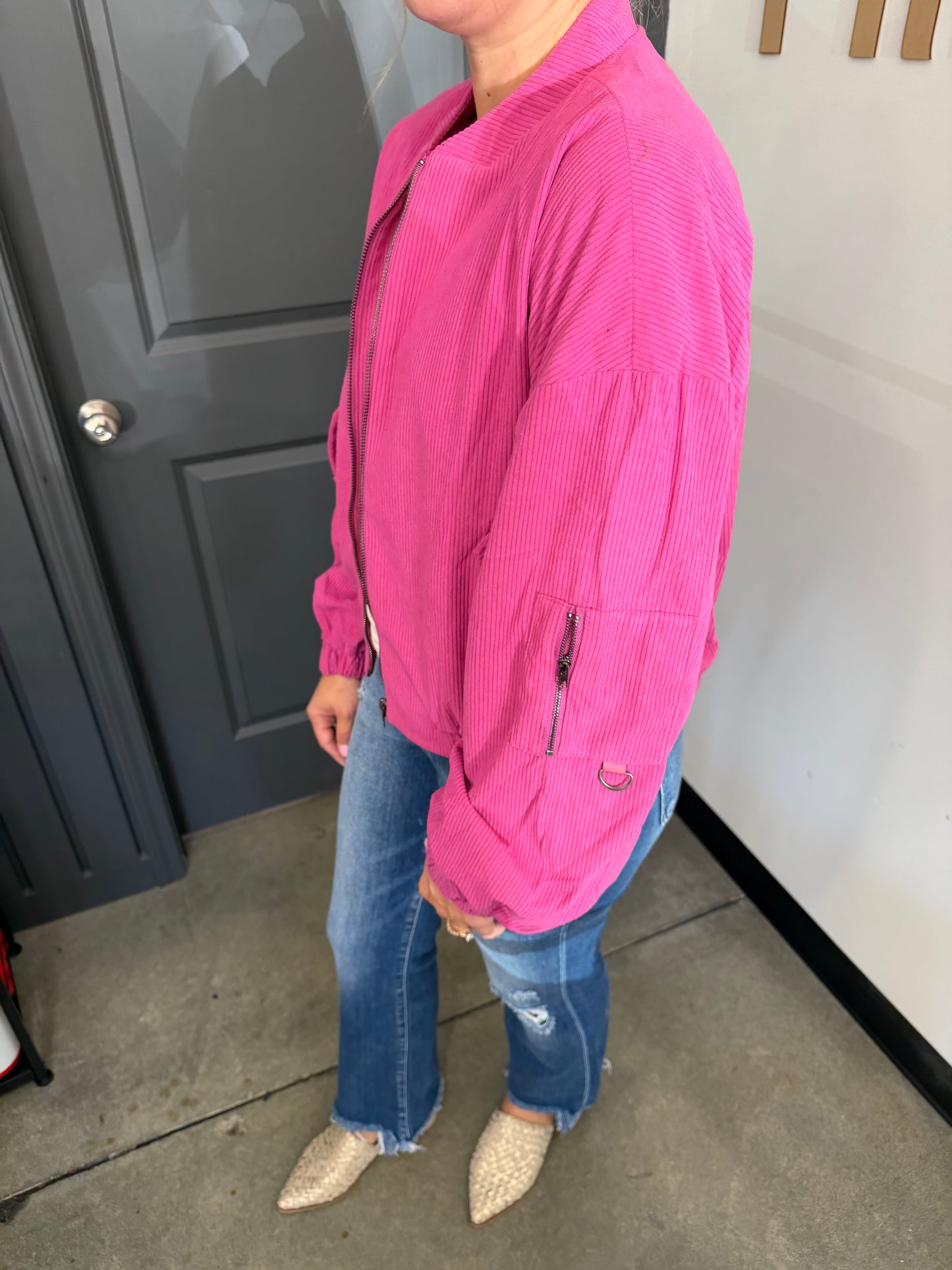 Corduroy Bomber Jacket