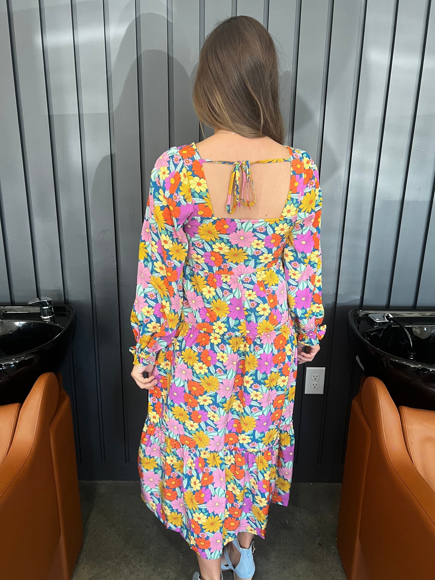 Floral Smock Dress
