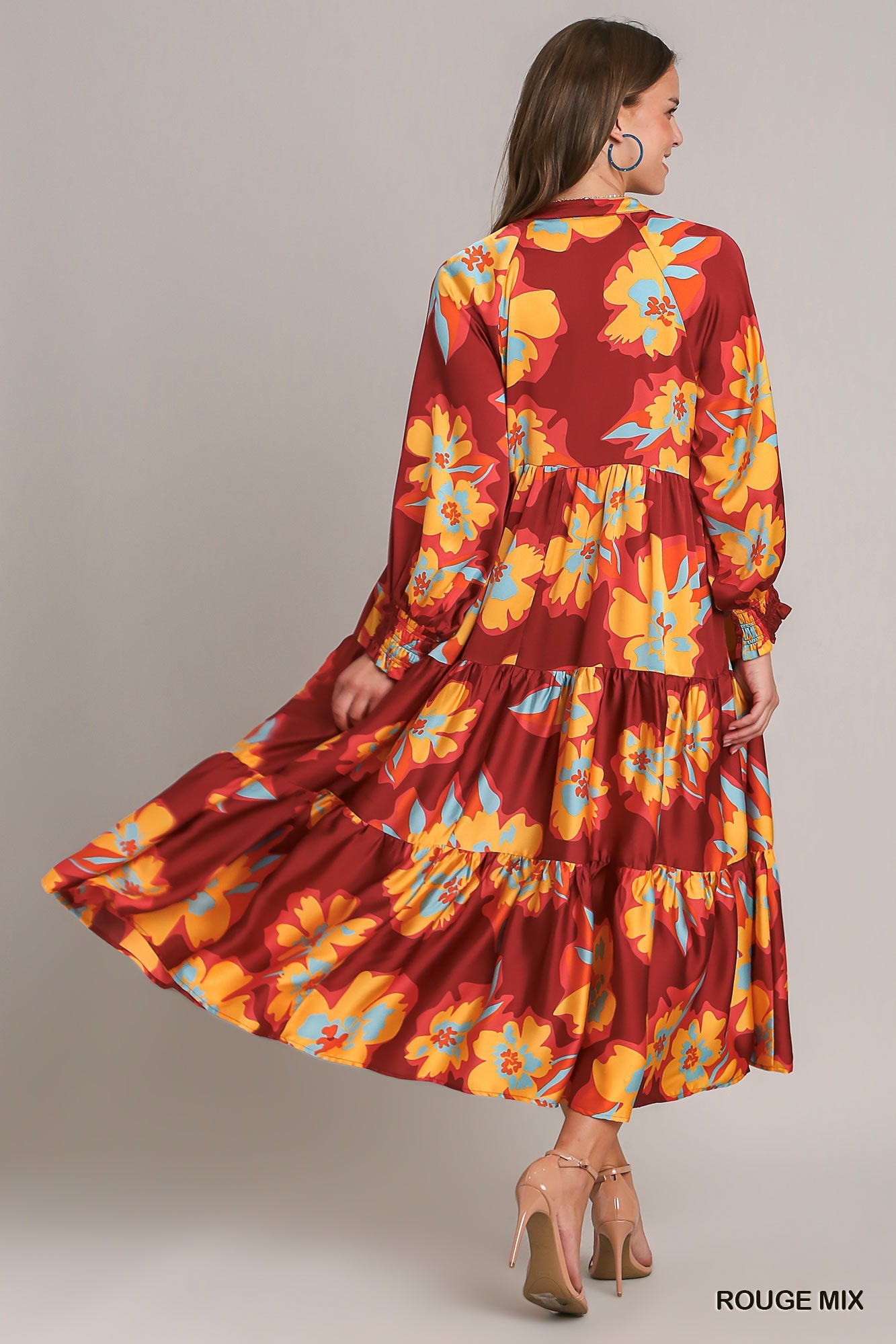 Fall Floral Maxi Dress