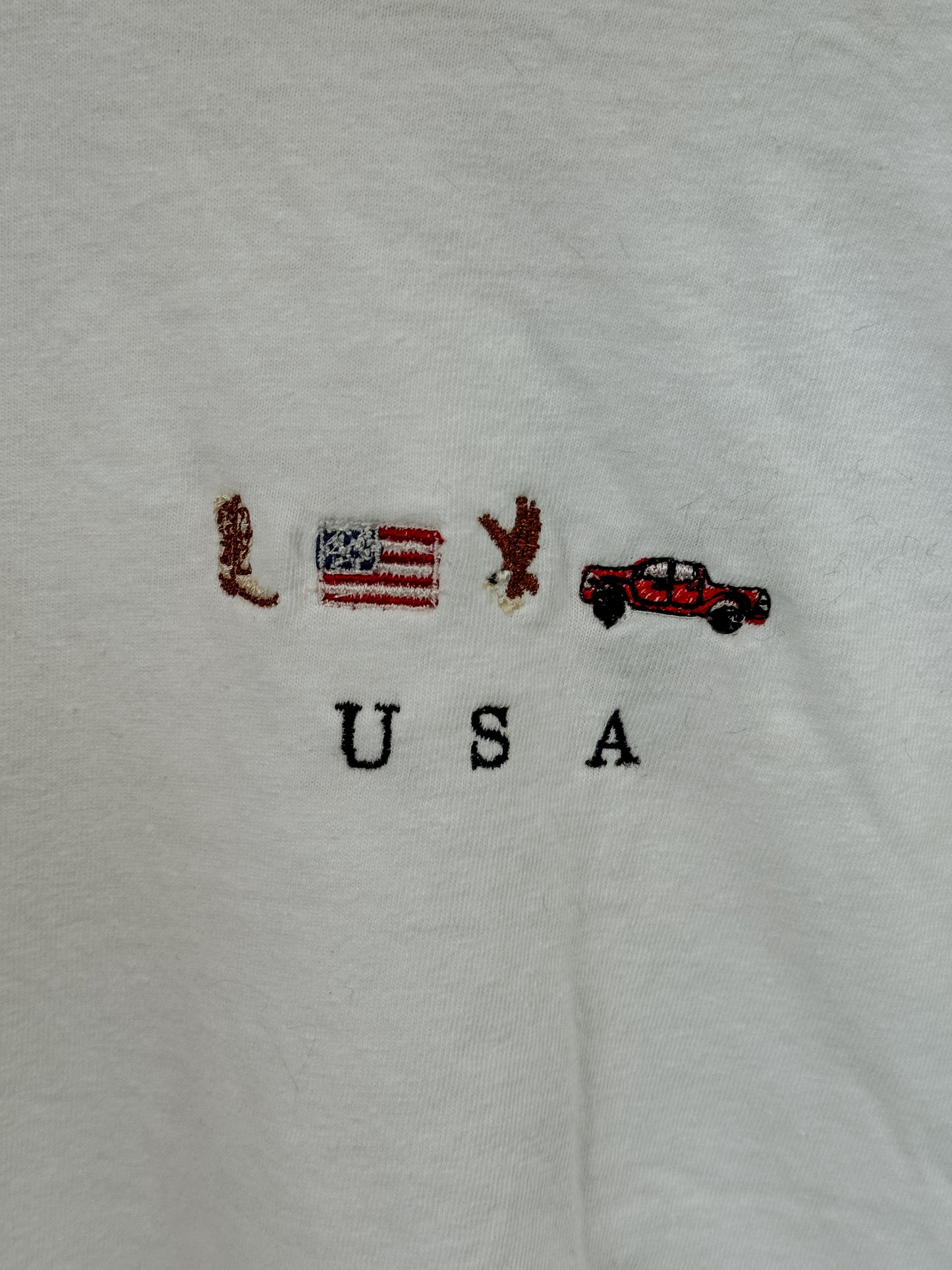 USA Embroidered Shirt (boot, flag, eagle, truck)