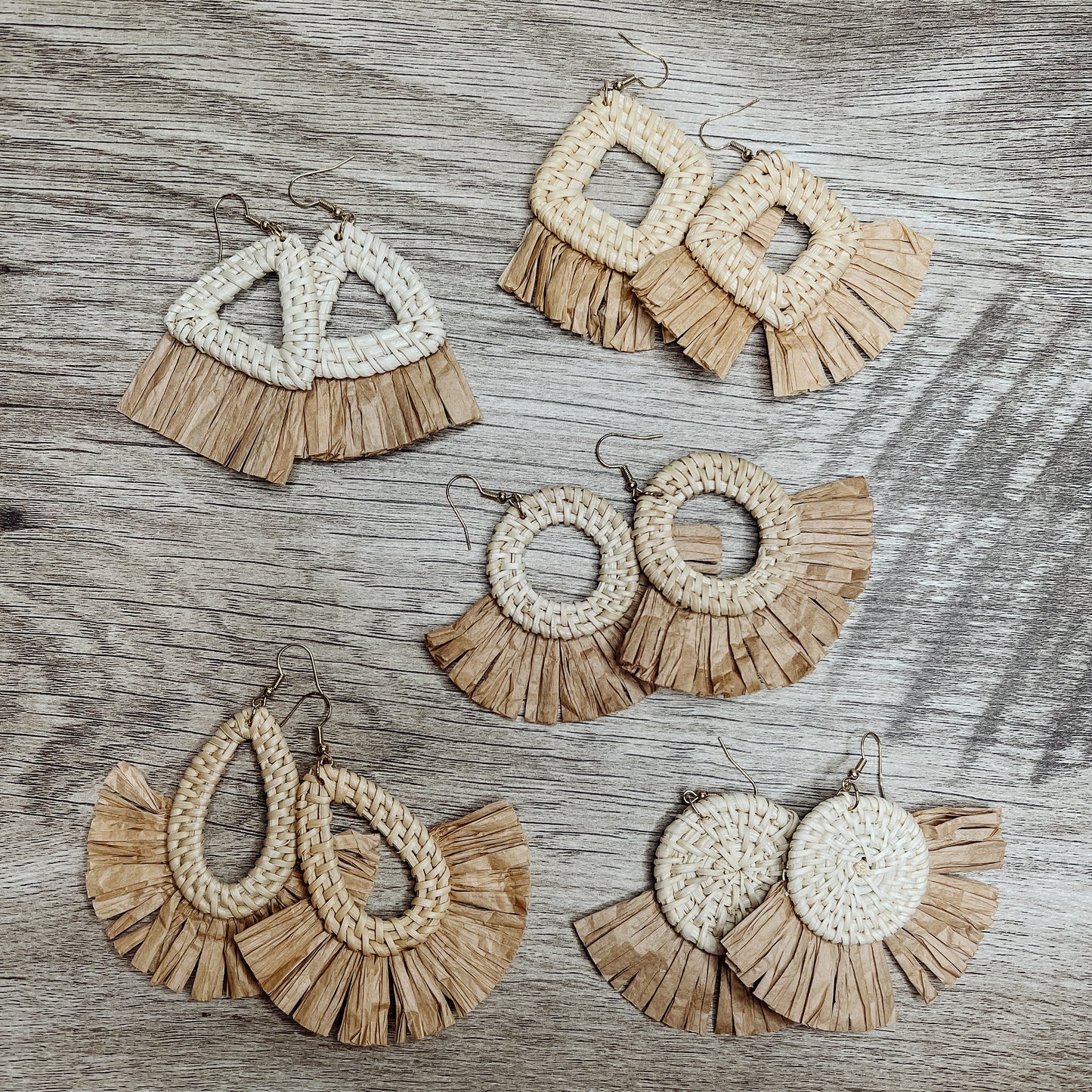Rattan Earrings
