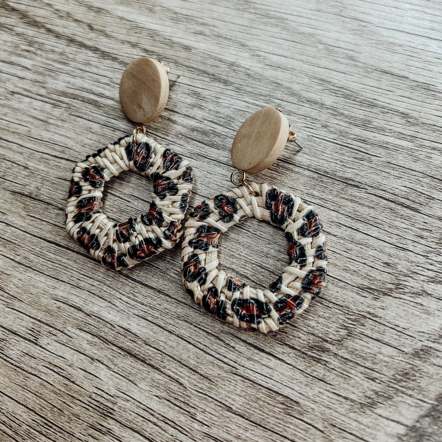 Rattan Earrings
