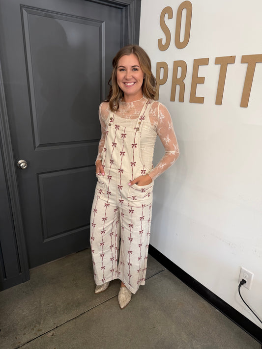 Pink Bow Jumpsuit