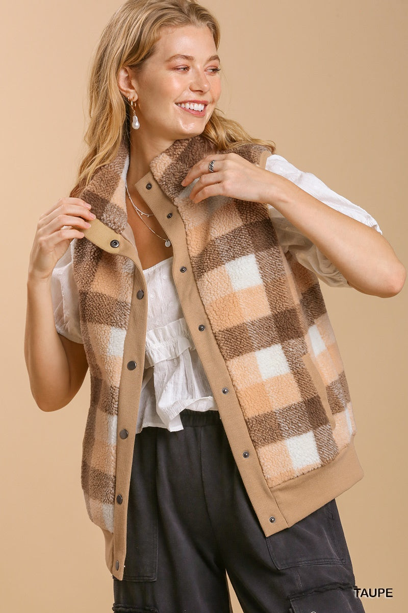 Plaid Vest