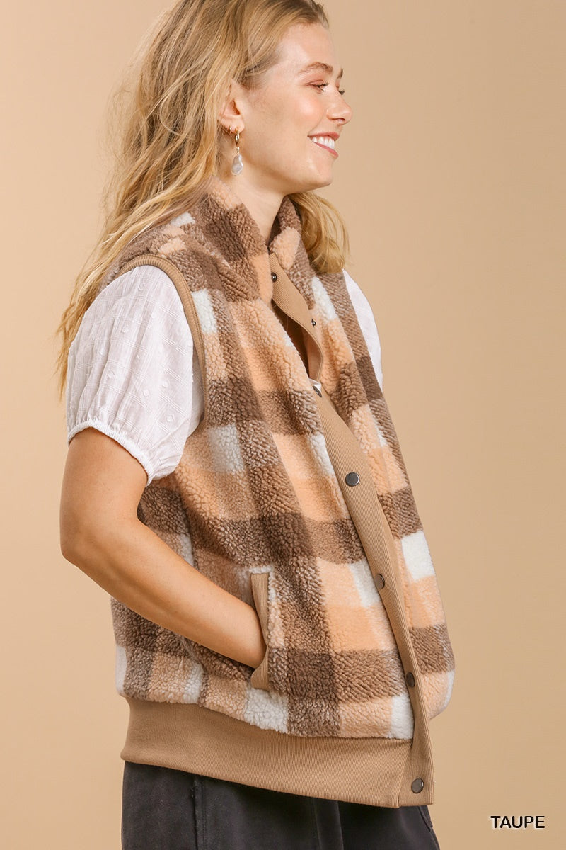 Plaid Vest