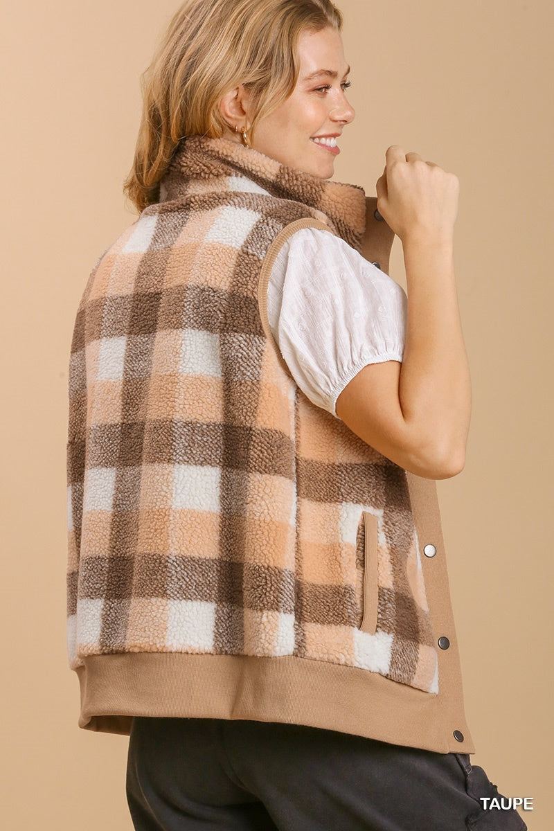 Plaid Vest
