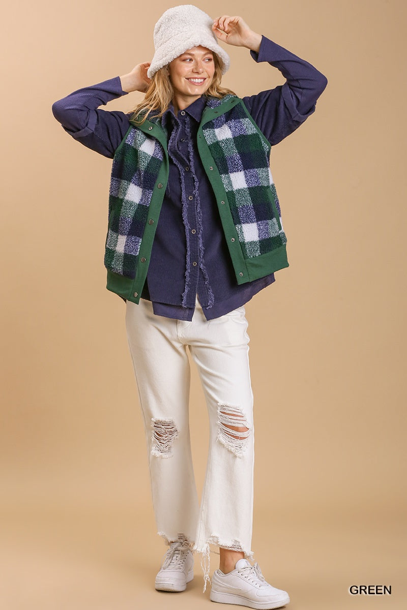 Plaid Vest