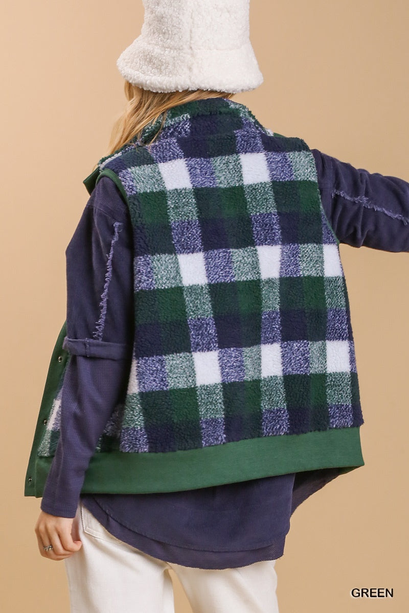 Plaid Vest