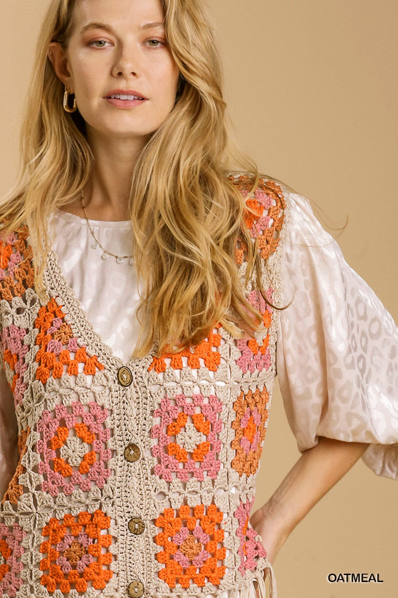 Crochet Vest with Fringe