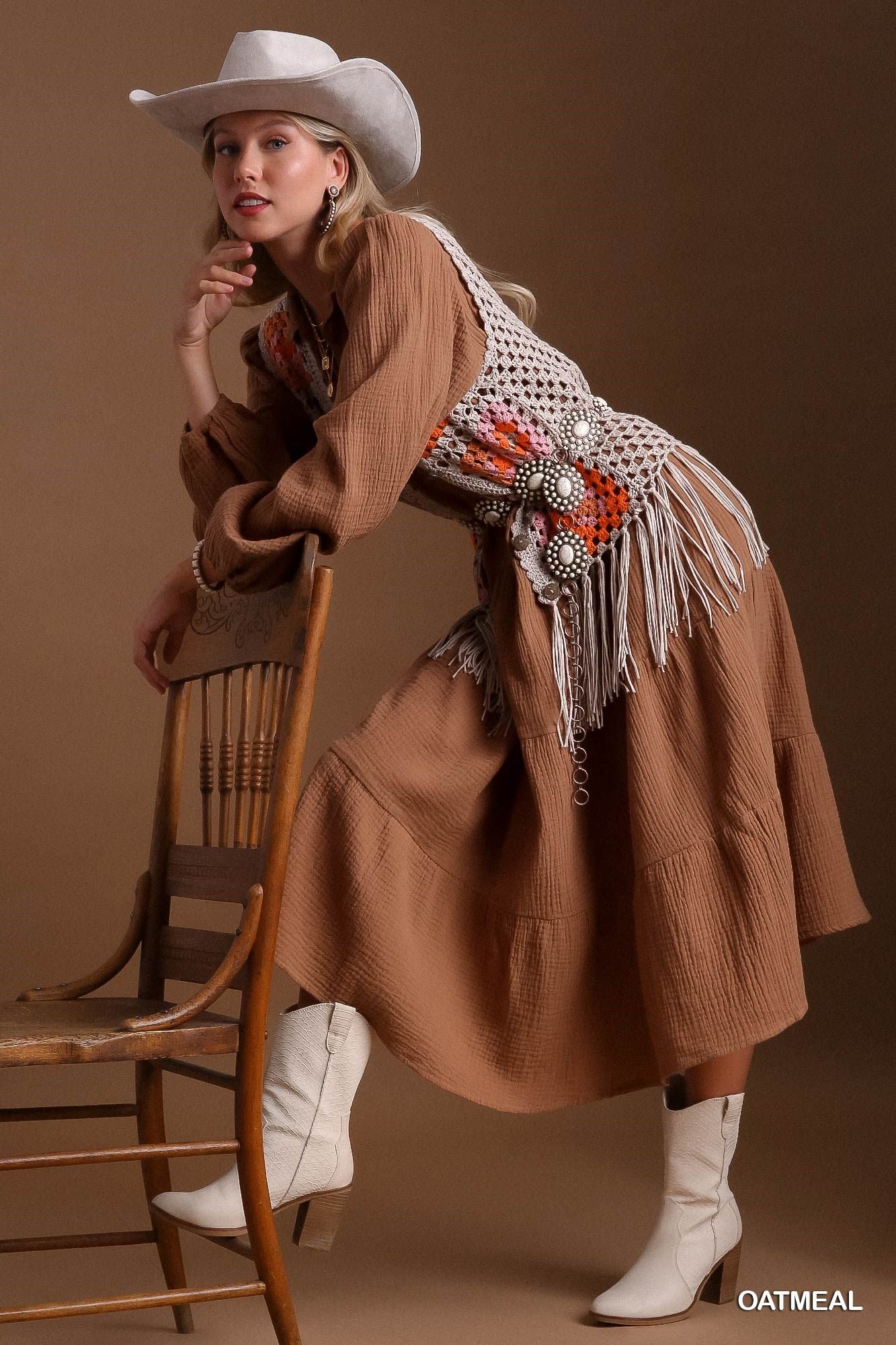 Crochet Vest with Fringe