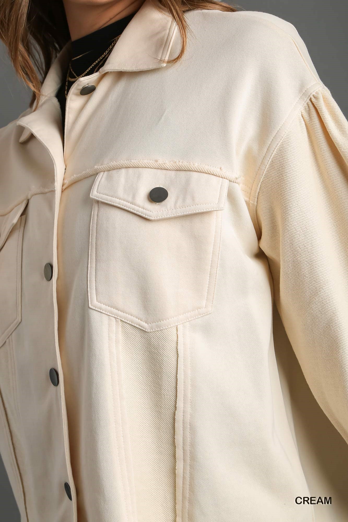 Raw Hem Jacket