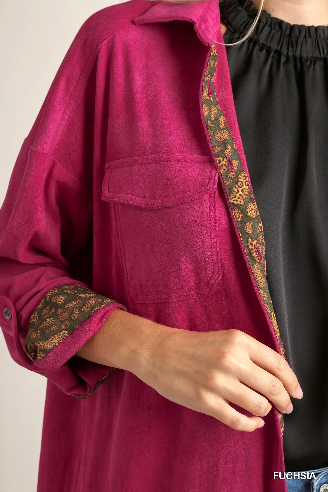 Suede Button Down Dress/Cardigan