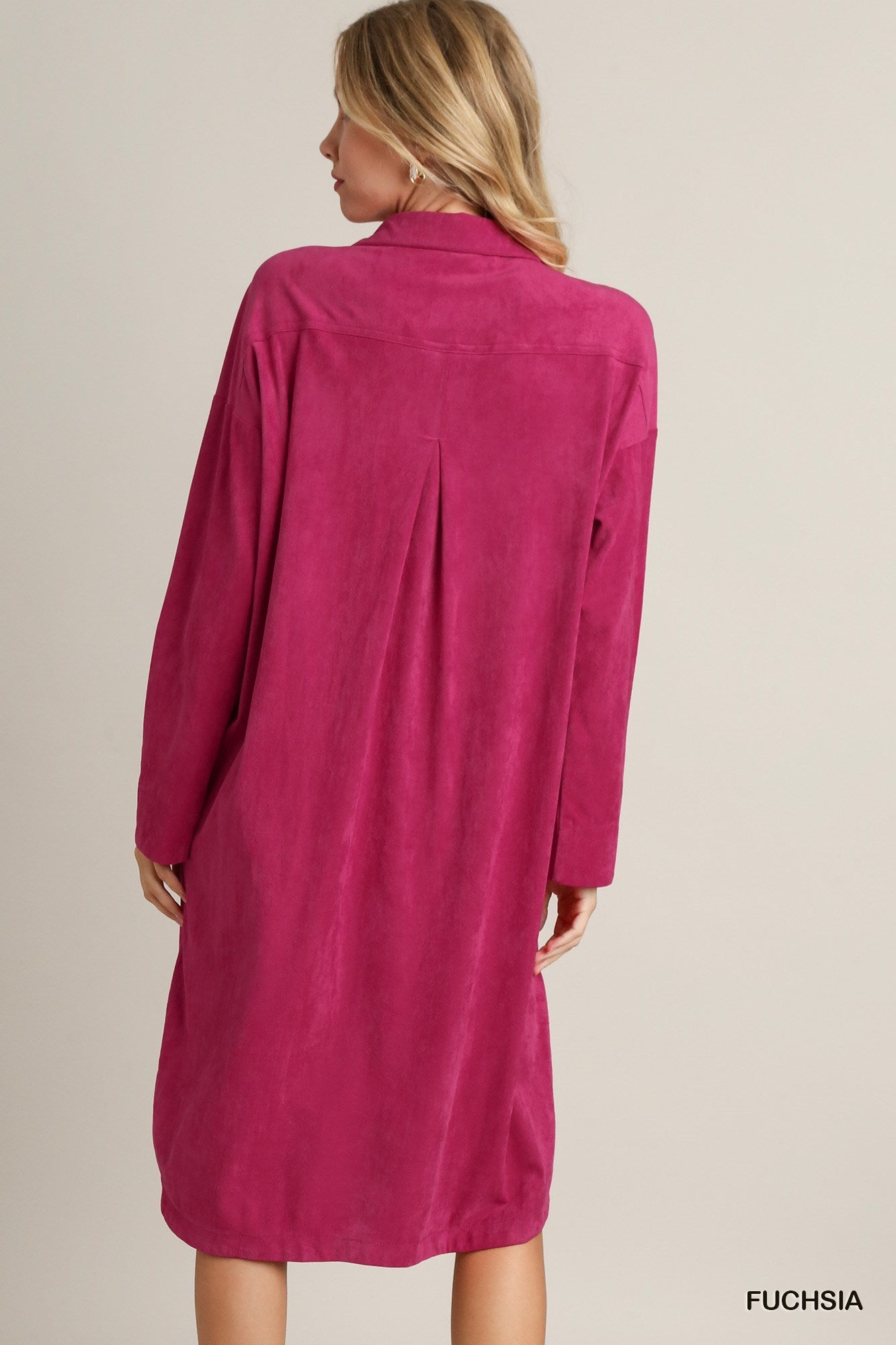 Suede Button Down Dress/Cardigan