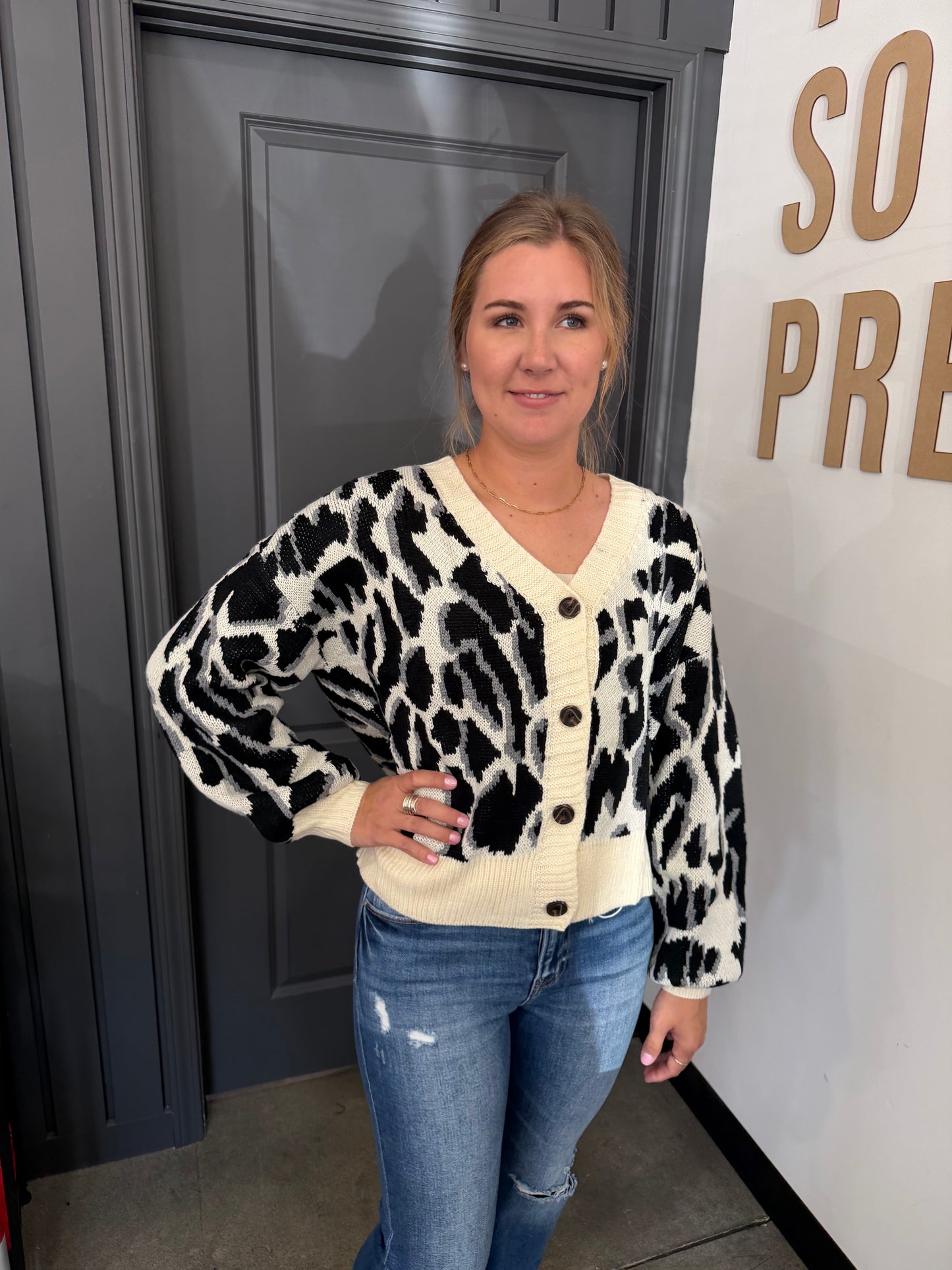Leopard Cardigan