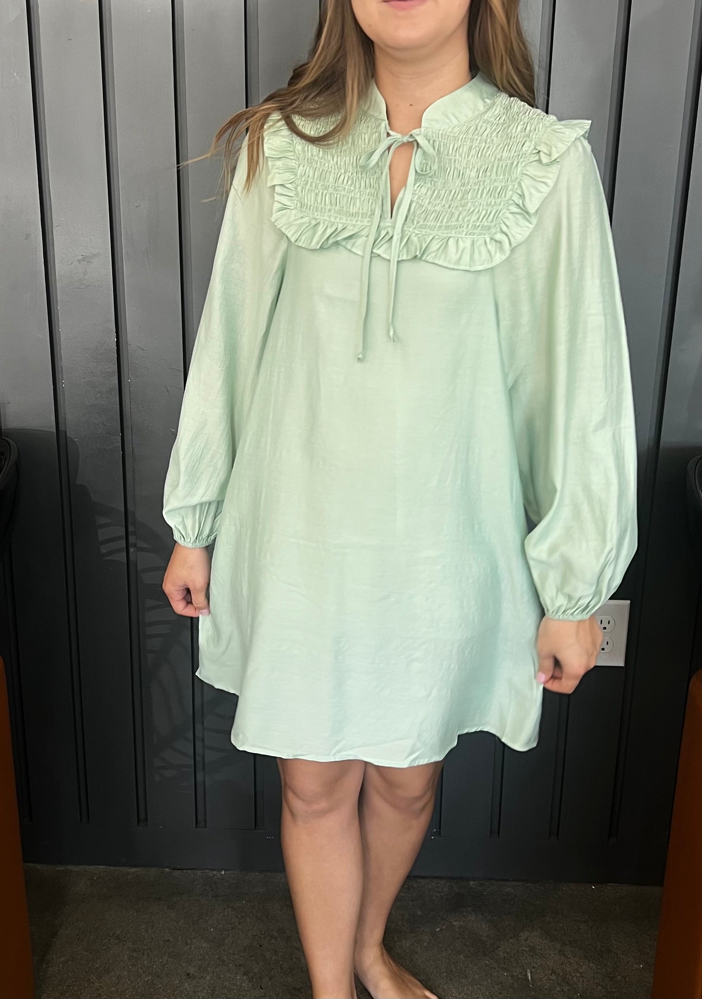 Smock Neck Dress