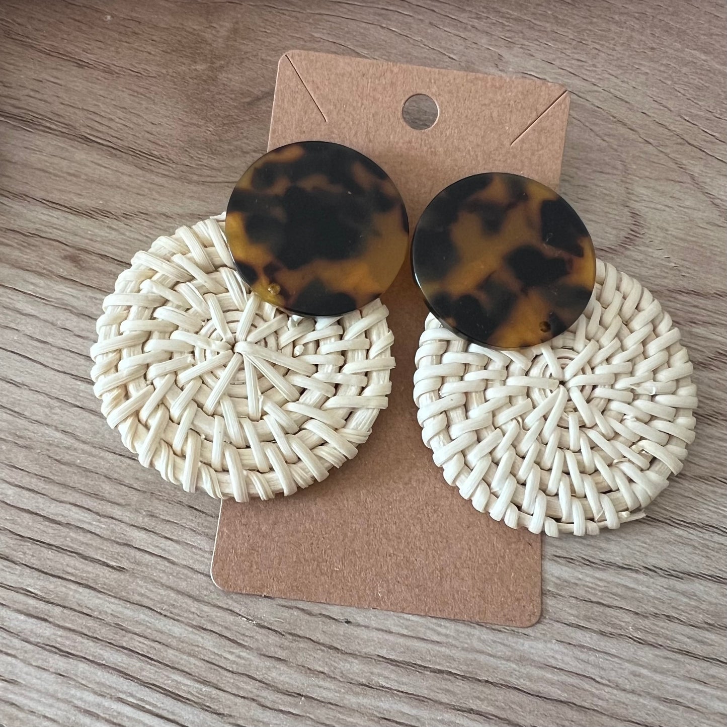 Rattan Earrings