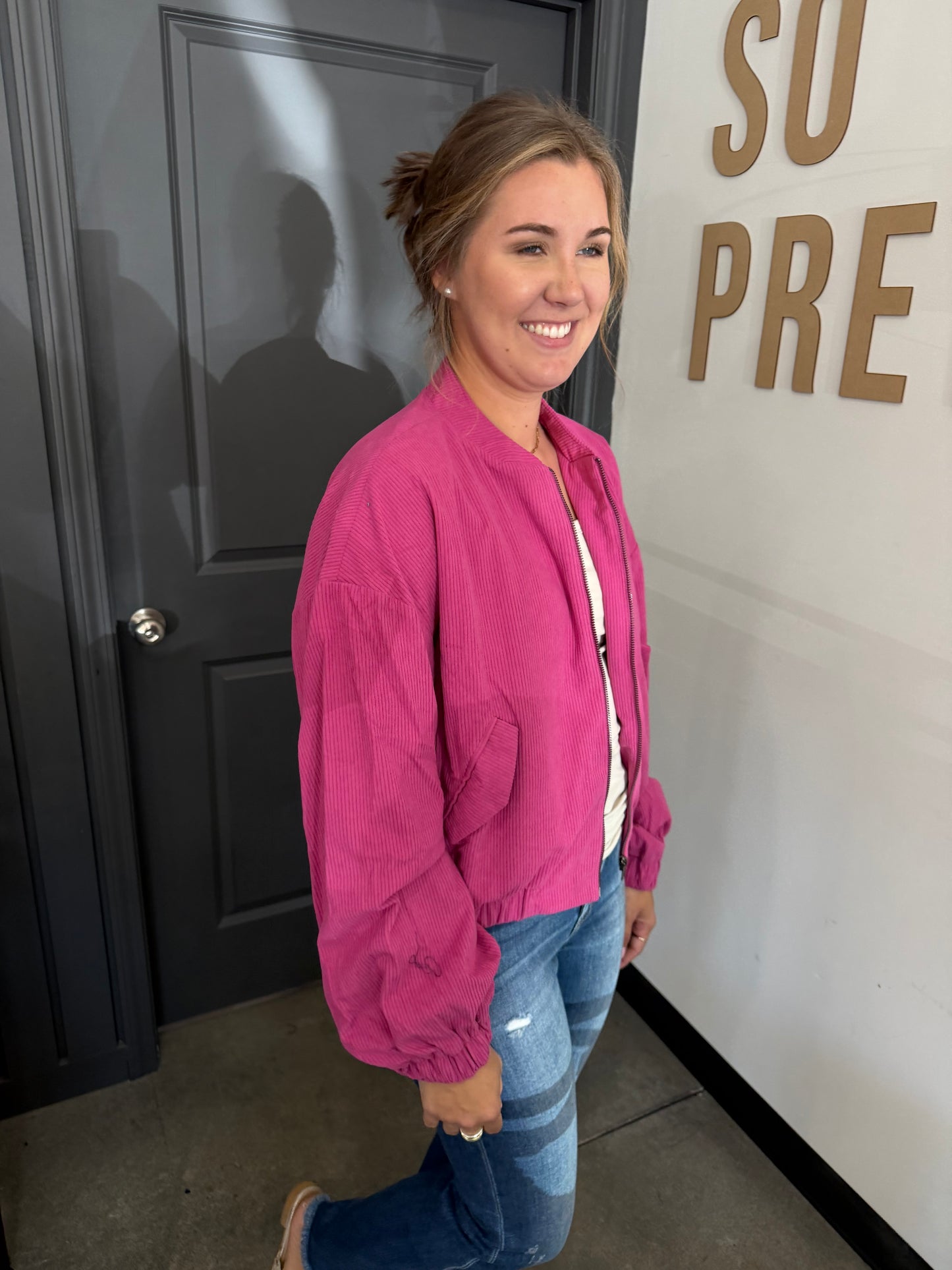 Corduroy Bomber Jacket