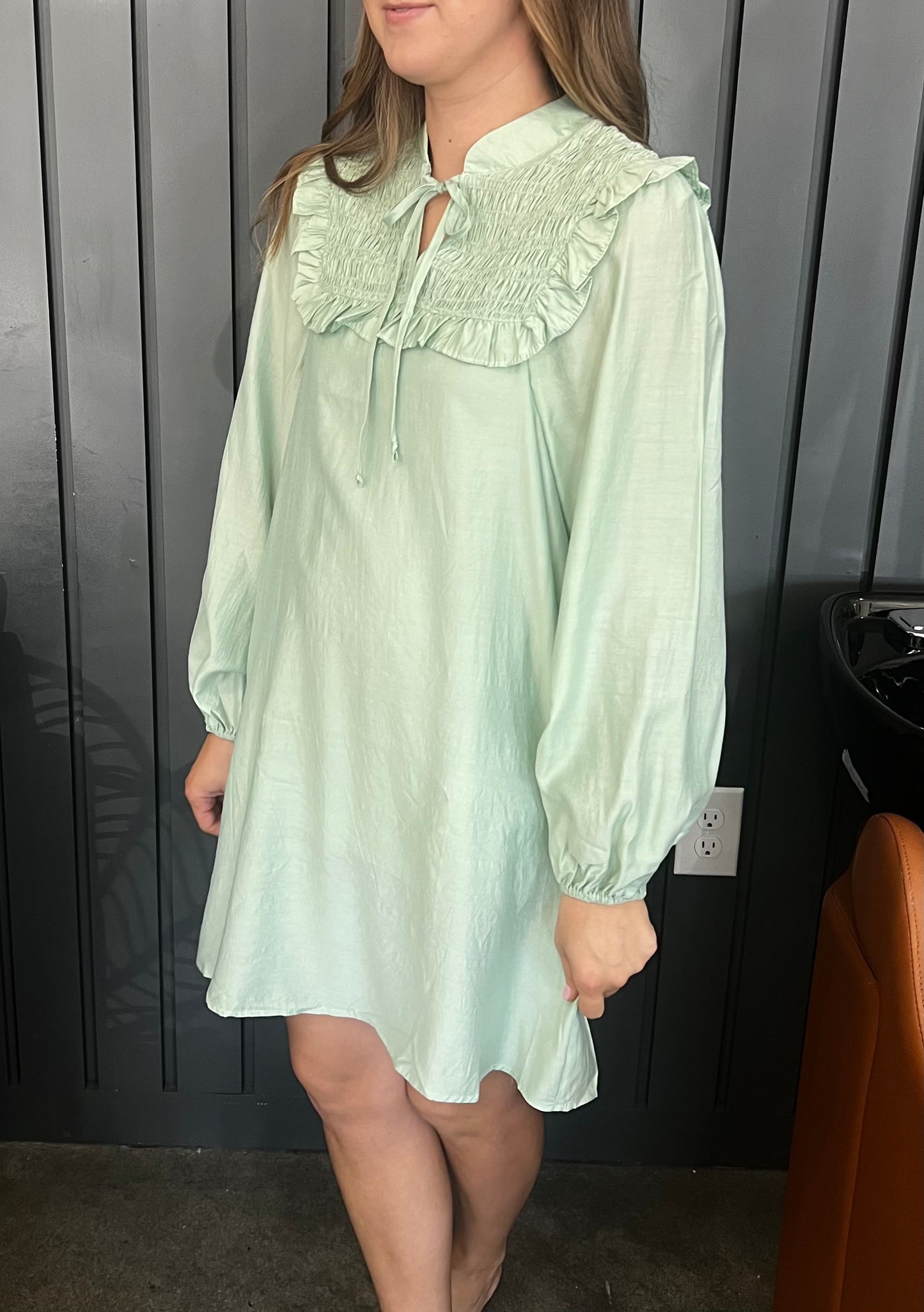 Smock Neck Dress
