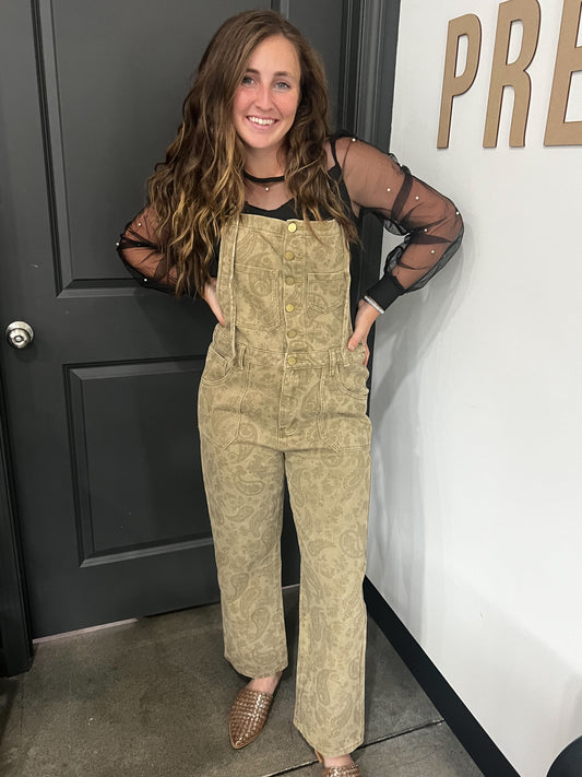 Paisley Print Romper