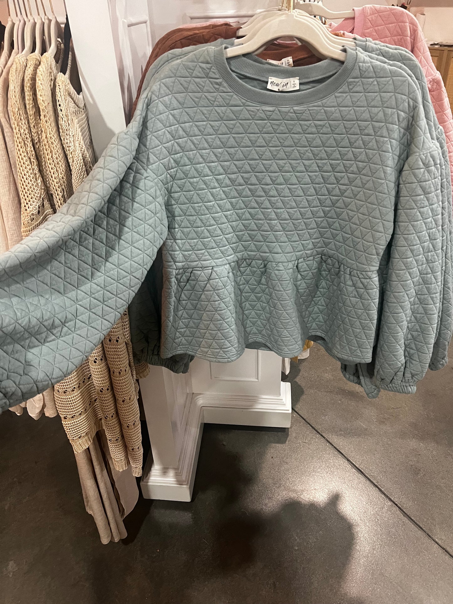 Quilted Babydoll Tops