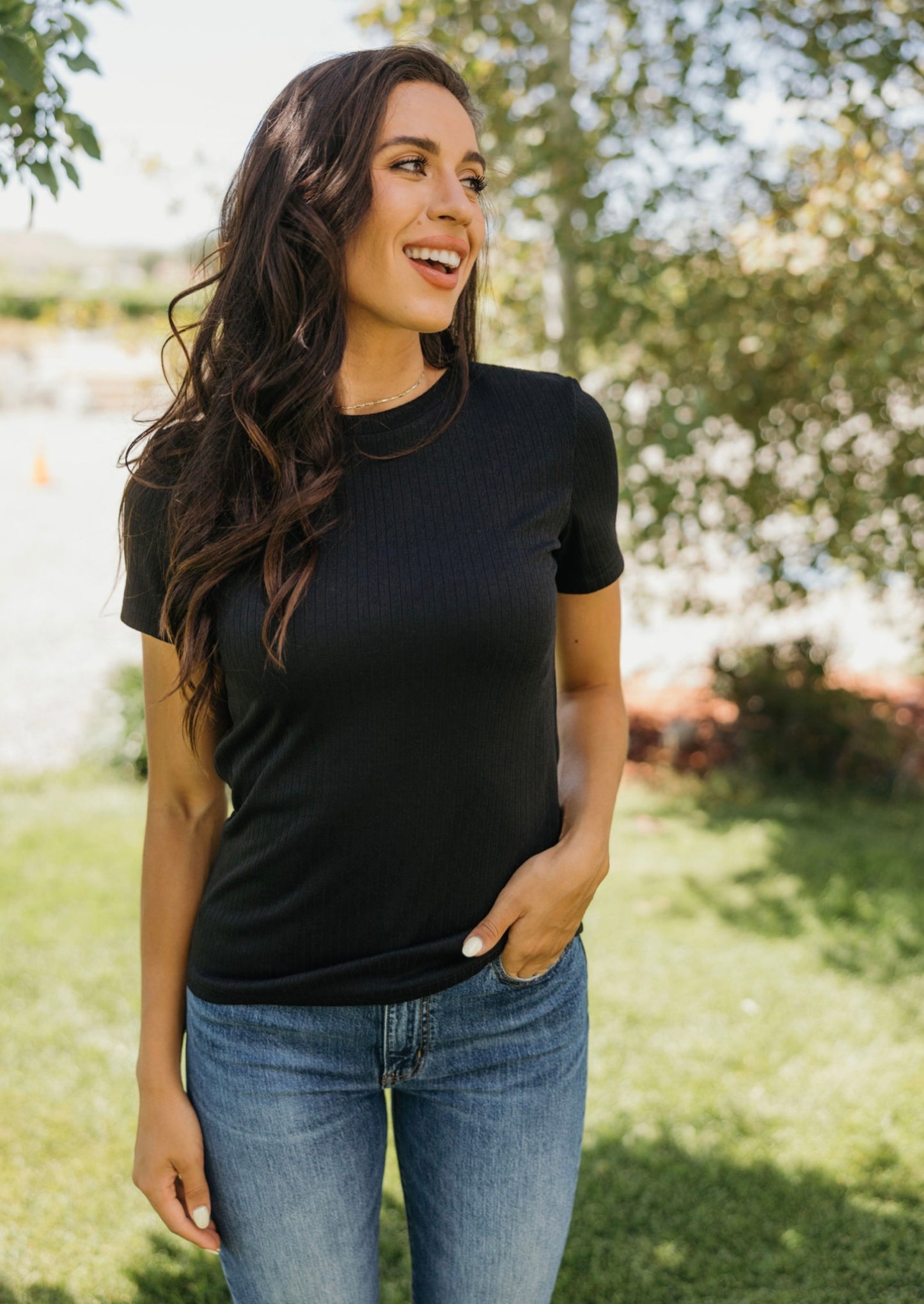 Pointelle Tee