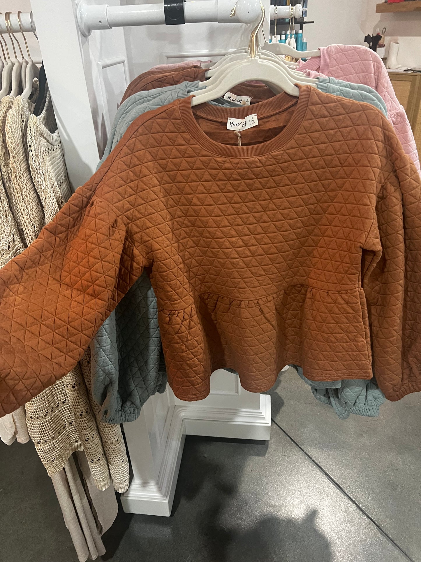 Quilted Babydoll Tops