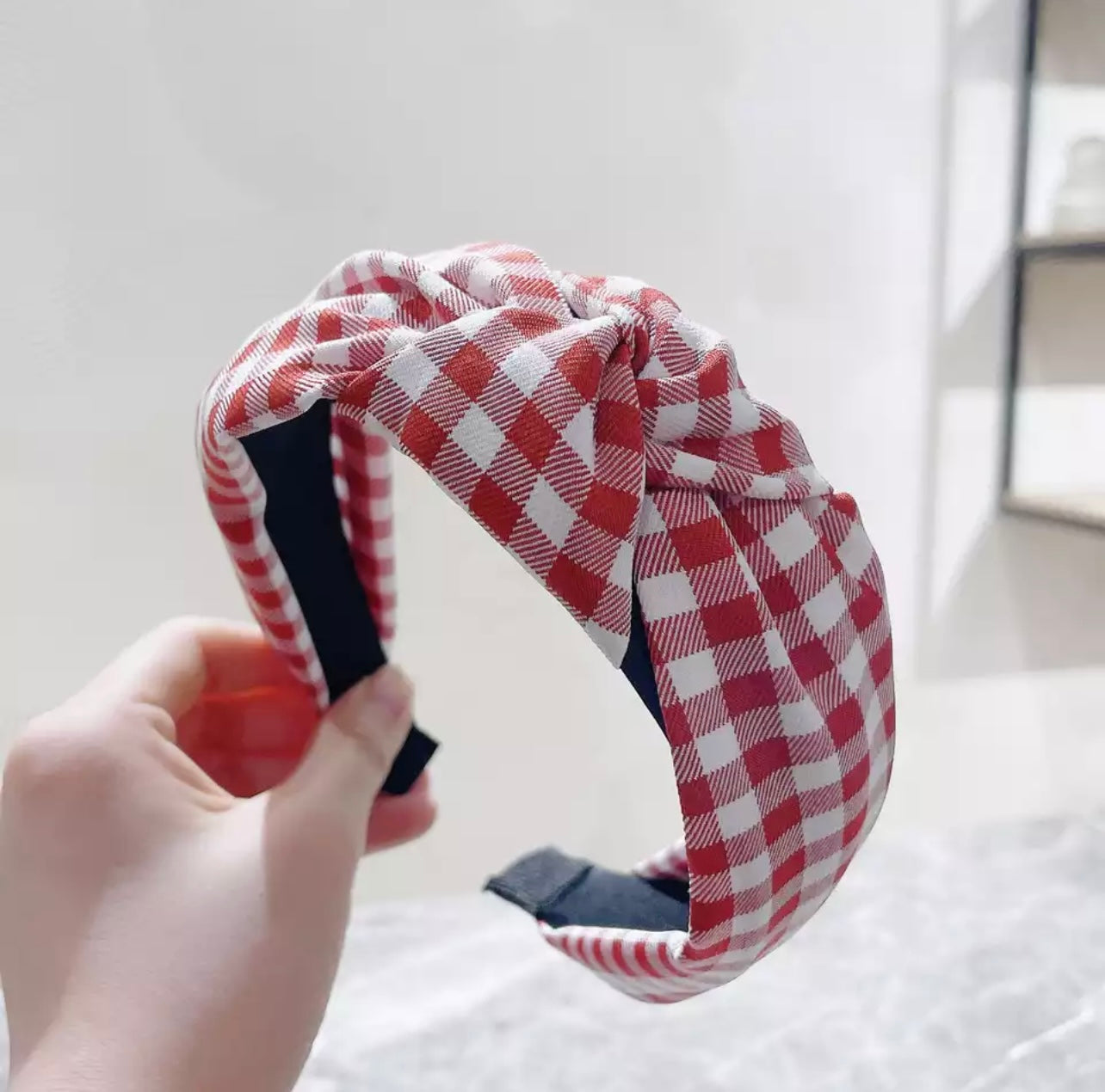 Gingham Headbands