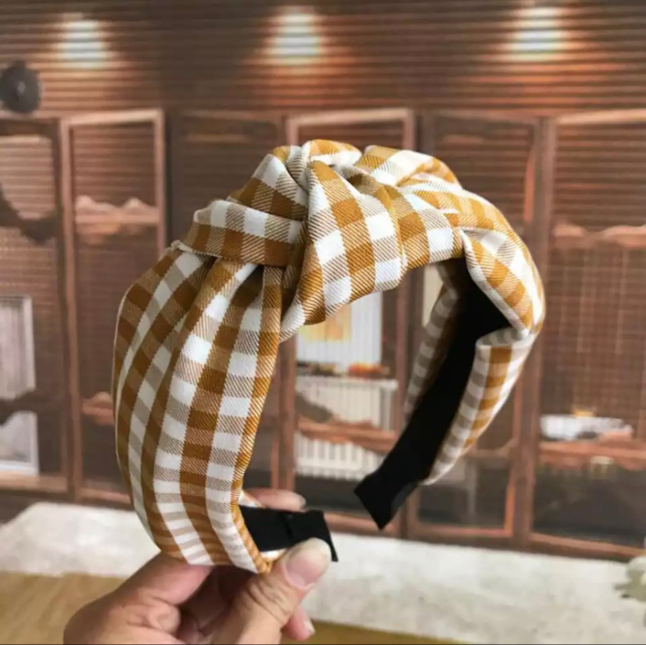 Gingham Headbands