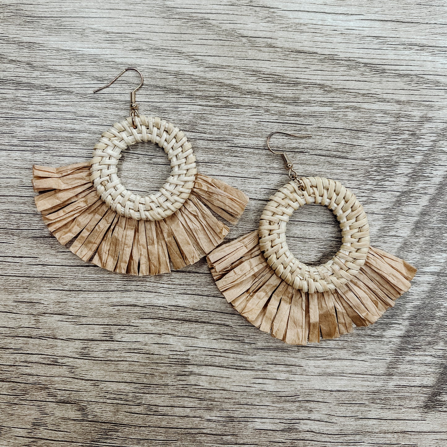 Rattan Earrings