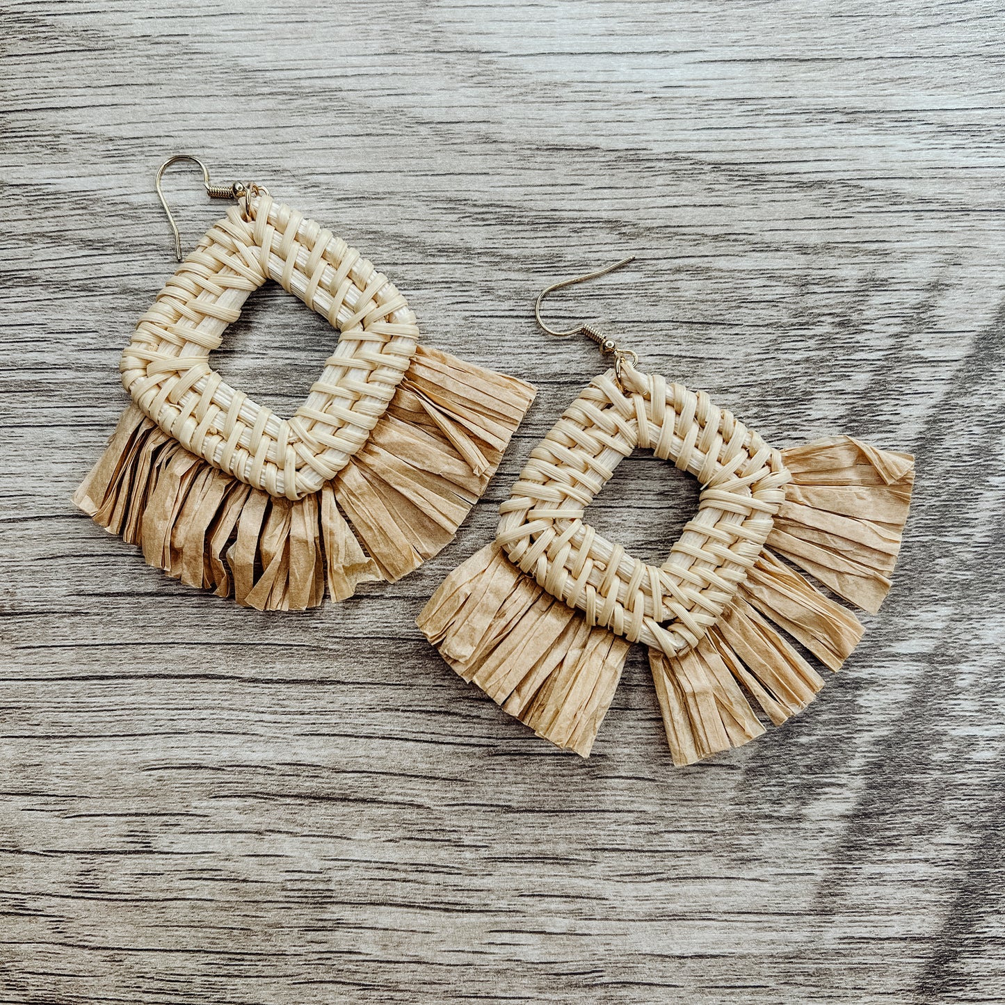 Rattan Earrings