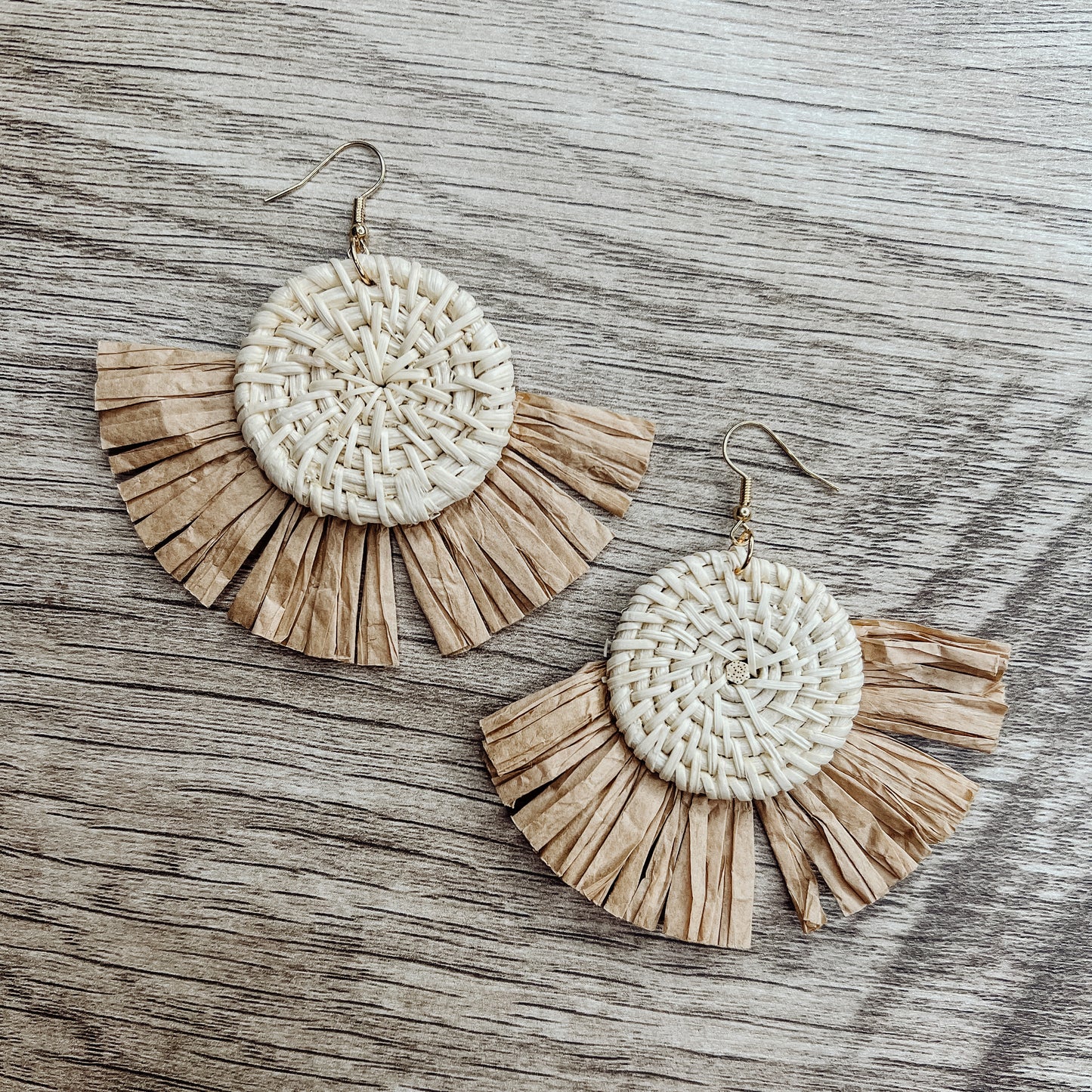 Rattan Earrings